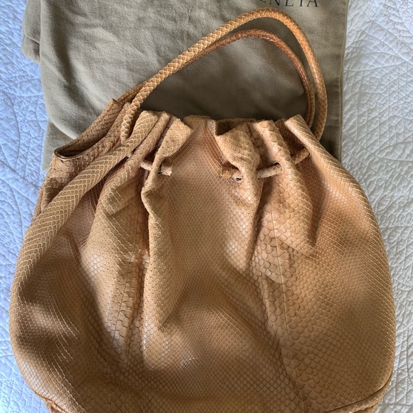 Bottega Veneta Handbags - BOTTEGA VENETA snake skin bag. Great condition. Beautiful Bag.